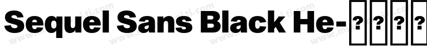 Sequel Sans Black He字体转换
